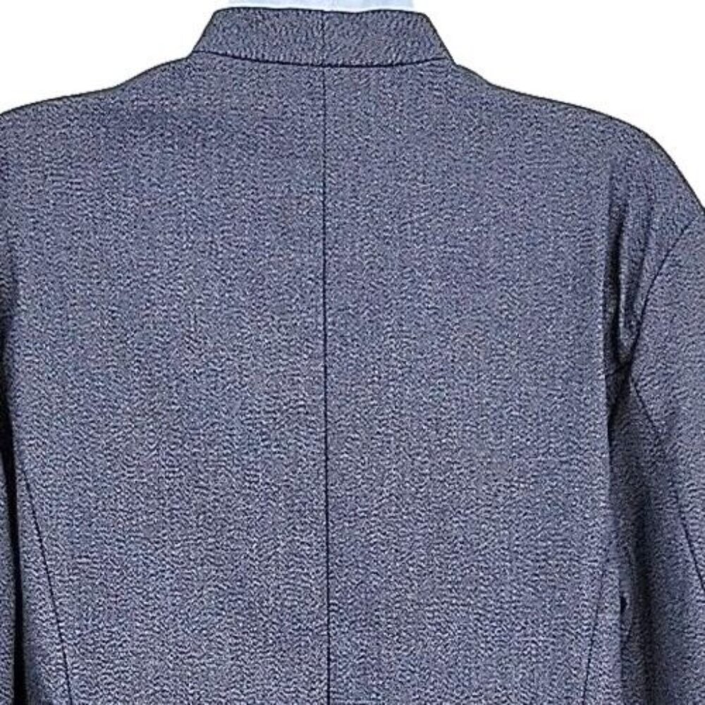 Apt 9 New Womens Jacket Size XXL Open Front Blue Heather Pockets - Picture 4 of 9